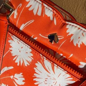 Kate Spade Orange Blossom Floral Tote Bag NWT with wallet